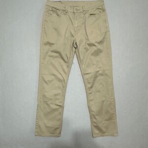 Levi's 541 Athletic Taper Pants Mens 34x32 Khaki Tan Chino Style 18181-0532